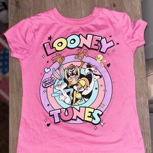 Warner Bros Pink Looney Tunes Short Sleeve Tee